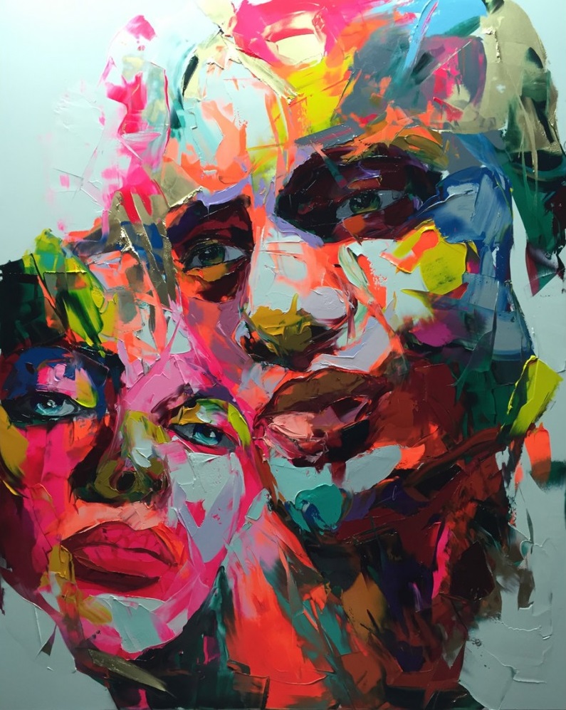 Francoise Nielly Portrait Palette Painting Expression Face254
